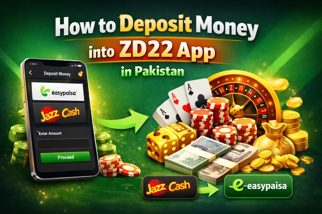 How to deposit money into zd22 app